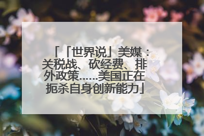 「世界说」美媒：关税战、砍经费、排外政策……美国正在扼杀自身创新能力