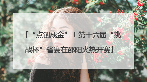 “点创成金”！第十六届“挑战杯”省赛在邵阳火热开赛