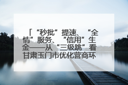 “秒批”提速、“全情”服务、“信用”生金——从“三级跳”看甘肃玉门市优化营商环境的进阶之路