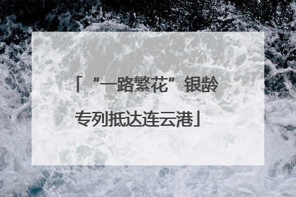 “一路繁花”银龄专列抵达连云港