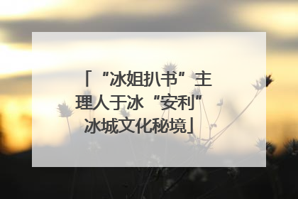 “冰姐扒书”主理人于冰“安利”冰城文化秘境