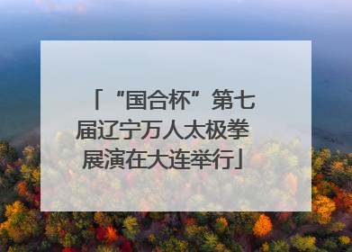 “国合杯”第七届辽宁万人太极拳展演在大连举行