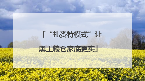 “扎赉特模式”让黑土粮仓家底更实