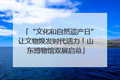 “文化和自然遗产日”让文物焕发时代活力！山东博物馆双展启幕