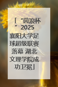 “茵浪杯”2025襄阳大学足球超级联赛落幕 湖北文理学院成功卫冕