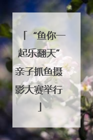 “鱼你一起乐翻天”亲子抓鱼摄影大赛举行