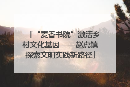 “麦香书院”激活乡村文化基因——赵虎镇探索文明实践新路径