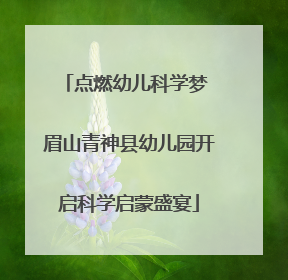 点燃幼儿科学梦 眉山青神县幼儿园开启科学启蒙盛宴