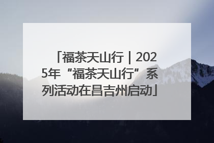 福茶天山行｜2025年“福茶天山行”系列活动在昌吉州启动
