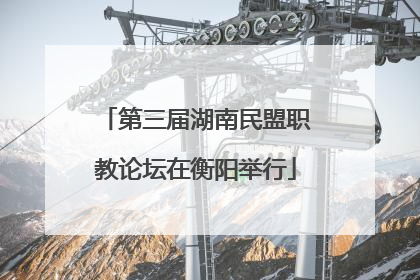 第三届湖南民盟职教论坛在衡阳举行