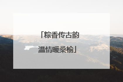 粽香传古韵 温情暖桑榆