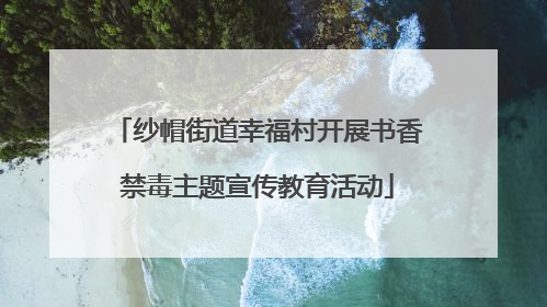 纱帽街道幸福村开展书香禁毒主题宣传教育活动