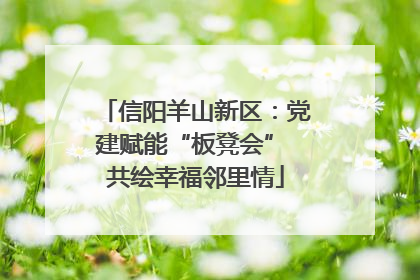 信阳羊山新区：党建赋能“板凳会” 共绘幸福邻里情