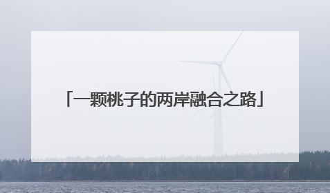 一颗桃子的两岸融合之路
