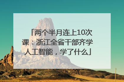 两个半月连上10次课：浙江全省干部齐学人工智能，学了什么