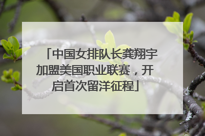 中国女排队长龚翔宇加盟美国职业联赛，开启首次留洋征程