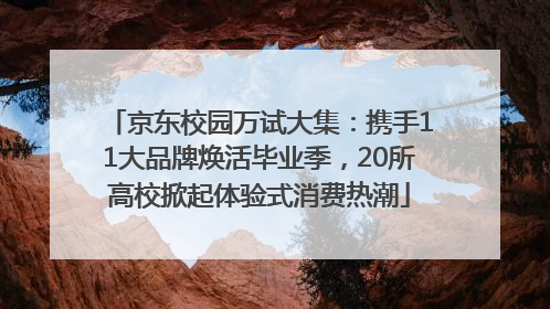 京东校园万试大集：携手11大品牌焕活毕业季，20所高校掀起体验式消费热潮