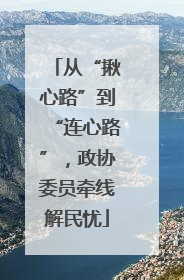 从“揪心路”到“连心路”，政协委员牵线解民忧