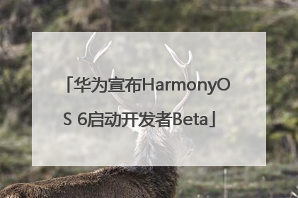 华为宣布HarmonyOS 6启动开发者Beta
