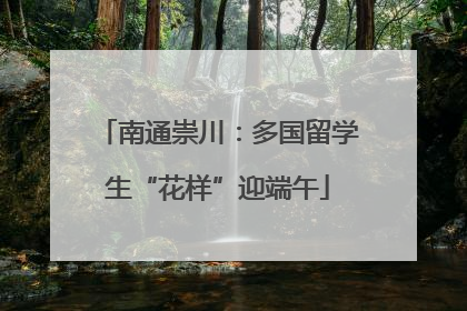 南通崇川：多国留学生“花样”迎端午