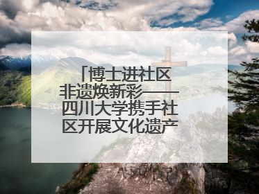 博士进社区 非遗焕新彩——四川大学携手社区开展文化遗产日特别活动