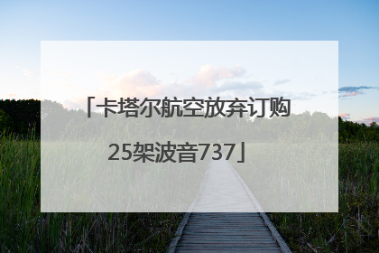 卡塔尔航空放弃订购25架波音737