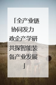 全产业链协同发力 政企产学研共探智能装备产业发展