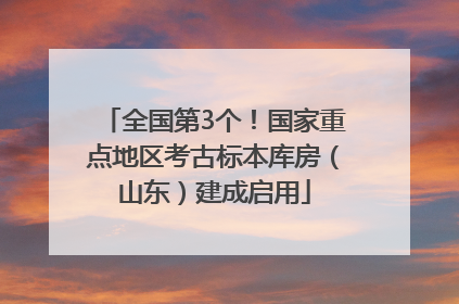 全国第3个！国家重点地区考古标本库房（山东）建成启用