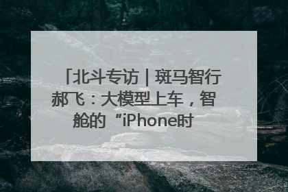 北斗专访｜斑马智行郝飞：大模型上车，智舱的“iPhone时刻”何时到来