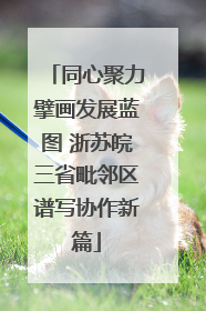 同心聚力擘画发展蓝图 浙苏皖三省毗邻区谱写协作新篇