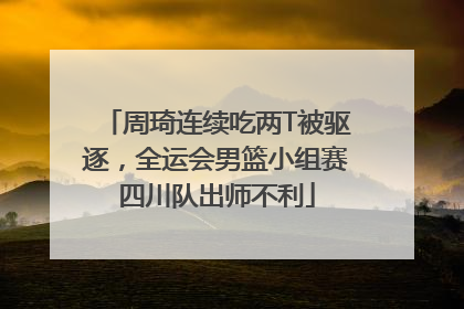 周琦连续吃两T被驱逐，全运会男篮小组赛四川队出师不利
