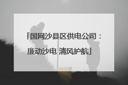 国网沙县区供电公司：廉动沙电 清风护航