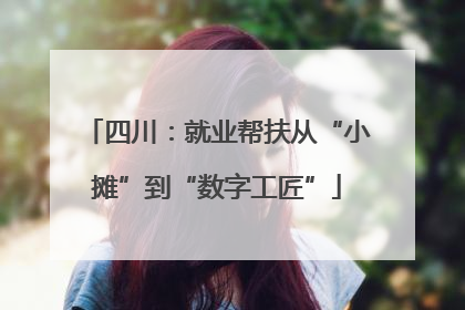 四川：就业帮扶从“小摊”到“数字工匠”
