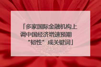 多家国际金融机构上调中国经济增速预期 “韧性”成关键词