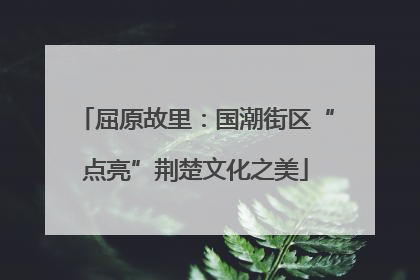 屈原故里：国潮街区“点亮”荆楚文化之美