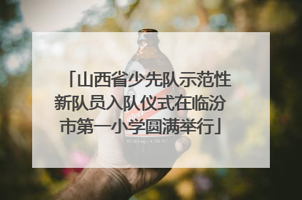 山西省少先队示范性新队员入队仪式在临汾市第一小学圆满举行