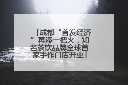 成都“首发经济”再添一把火，知名茶饮品牌全球首家手作门店开业