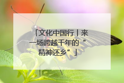 文化中国行丨来一场跨越千年的“精神还乡”