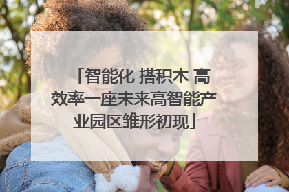 智能化 搭积木 高效率一座未来高智能产业园区雏形初现