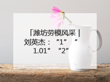 潍坊劳模风采｜刘英杰：“1”“1.01”“2”背后的奋斗密码