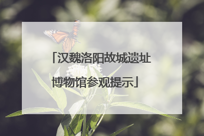 汉魏洛阳故城遗址博物馆参观提示