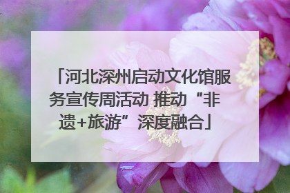 河北深州启动文化馆服务宣传周活动 推动“非遗+旅游”深度融合