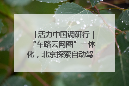 活力中国调研行｜“车路云网图”一体化，北京探索自动驾驶“加速度”