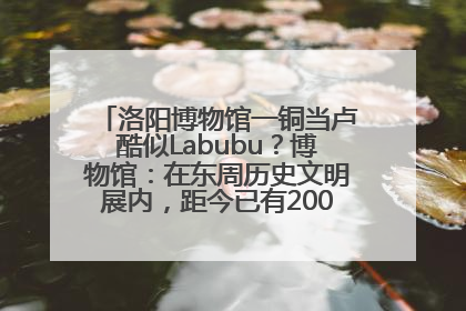 洛阳博物馆一铜当卢酷似Labubu？博物馆：在东周历史文明展内，距今已有2000多年历史
