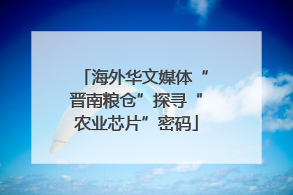 海外华文媒体“晋南粮仓”探寻“农业芯片”密码