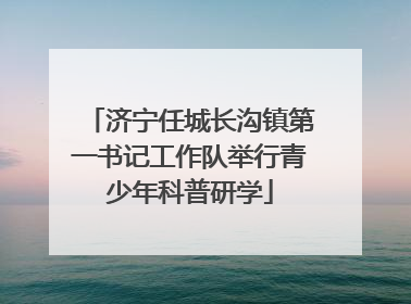 济宁任城长沟镇第一书记工作队举行青少年科普研学