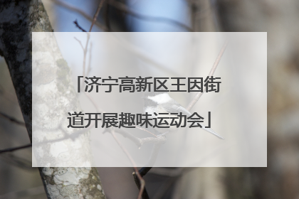 济宁高新区王因街道开展趣味运动会