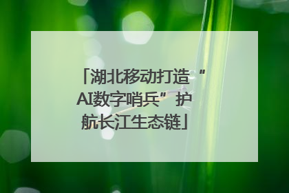 湖北移动打造“AI数字哨兵”护航长江生态链