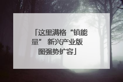 这里满格“镇能量” 新兴产业版图强势扩容