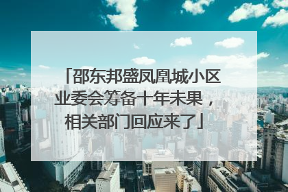 邵东邦盛凤凰城小区业委会筹备十年未果，相关部门回应来了